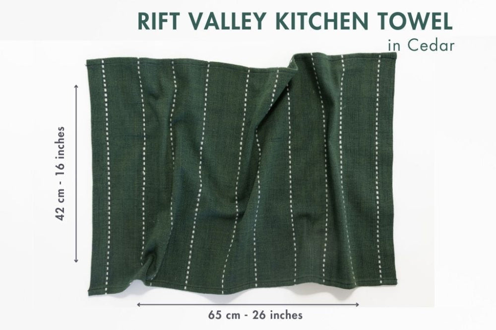 Rift Valley Handwoven Ethiopian Cotton Tea Towel