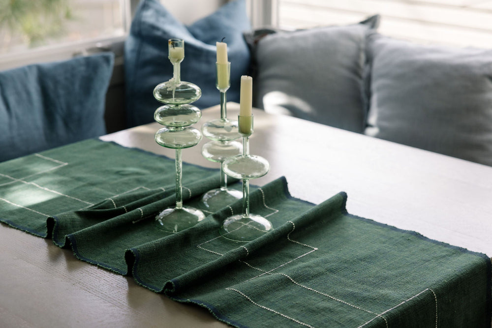 Rift Valley Handwoven Ethiopian Cotton Table Runner