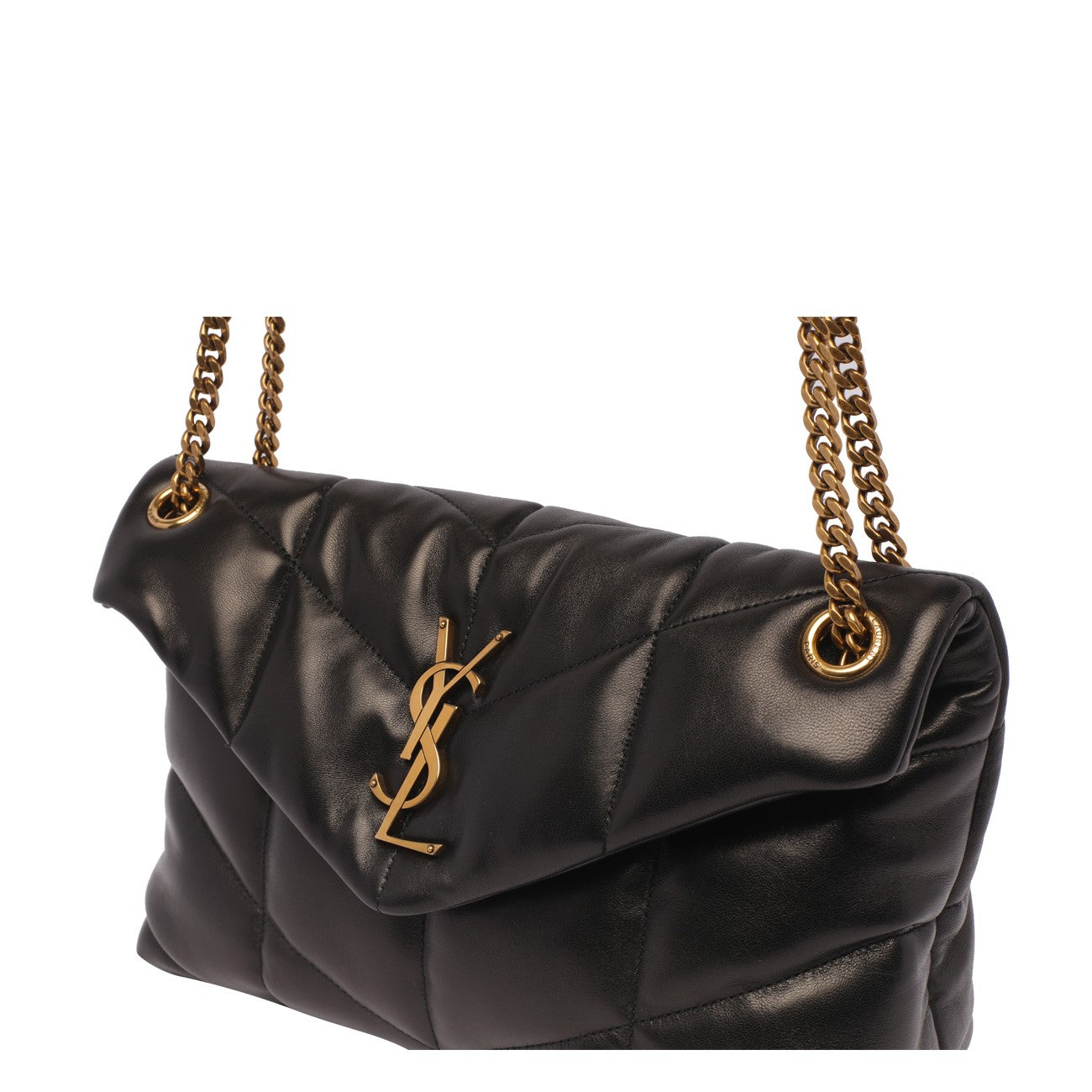 Saint Laurent Women Small Quilted Puffer Shoulder Bag