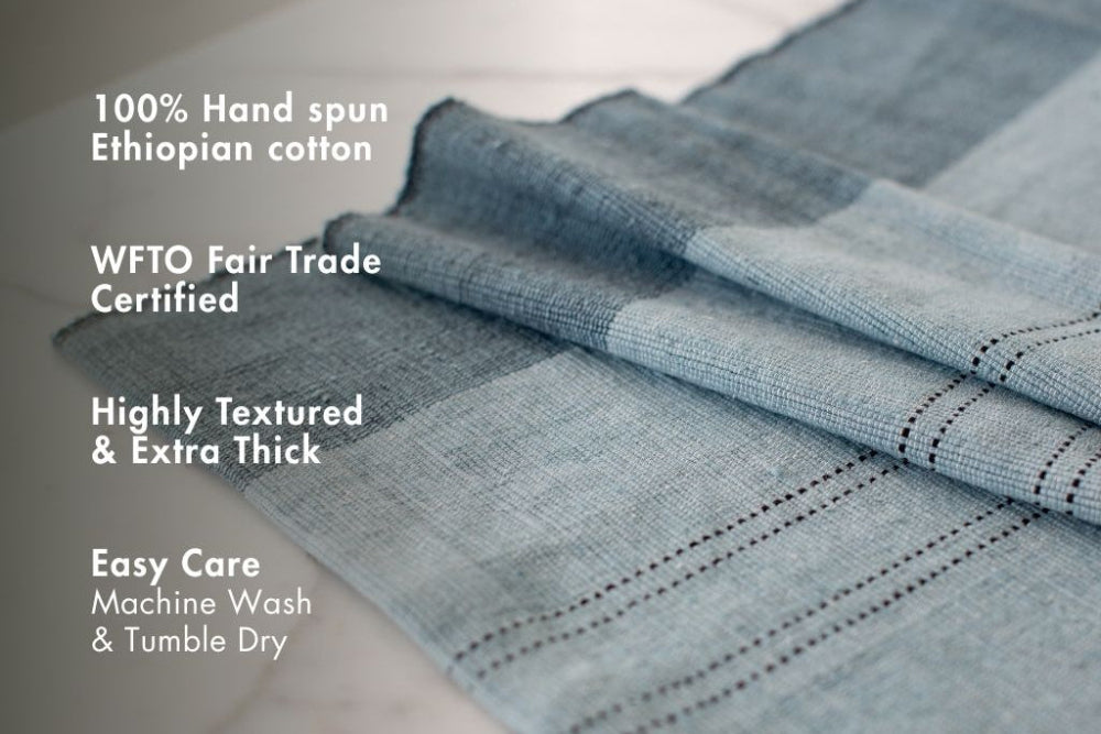 Sodo Handwoven Ethiopian Cotton Table Runner