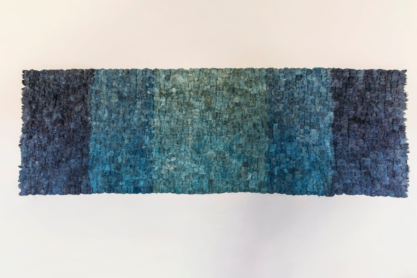 Wild Silk Color Field Wall Hanging - Indigo