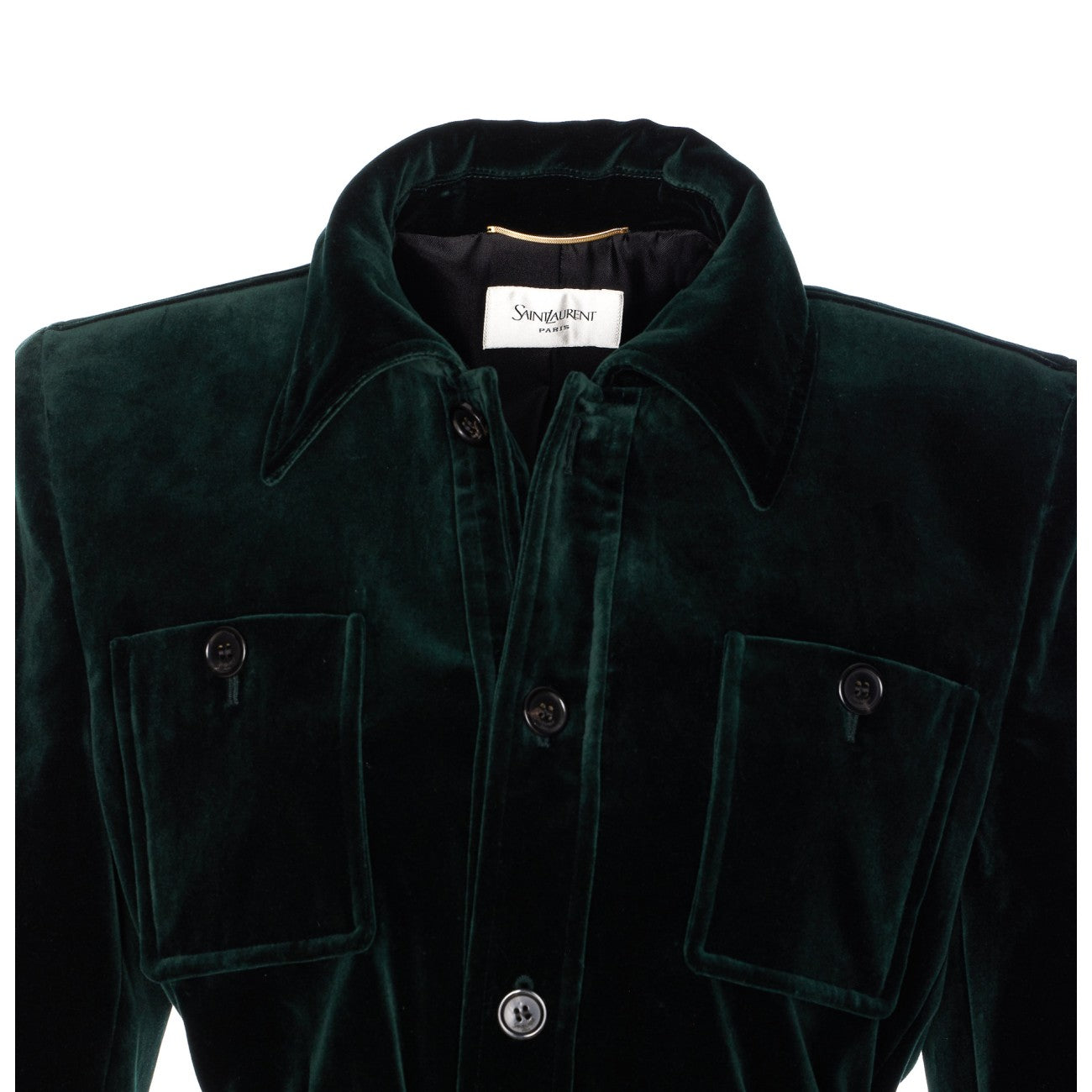 Saint Laurent Women Velvet Saharienne Jacket