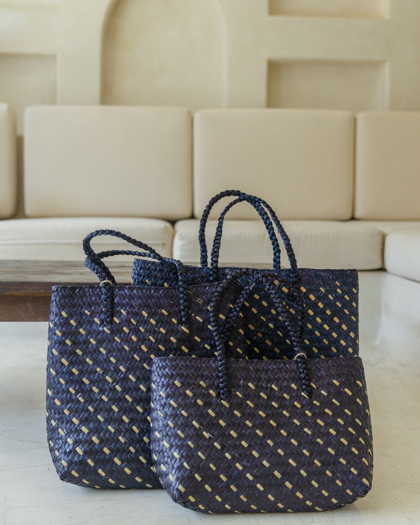 Cove Rattan Beach Tote Bag