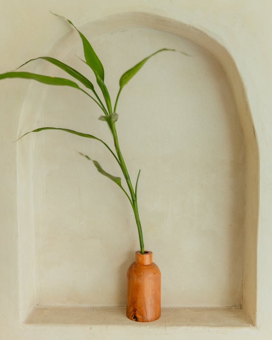 Teak Flower Vases