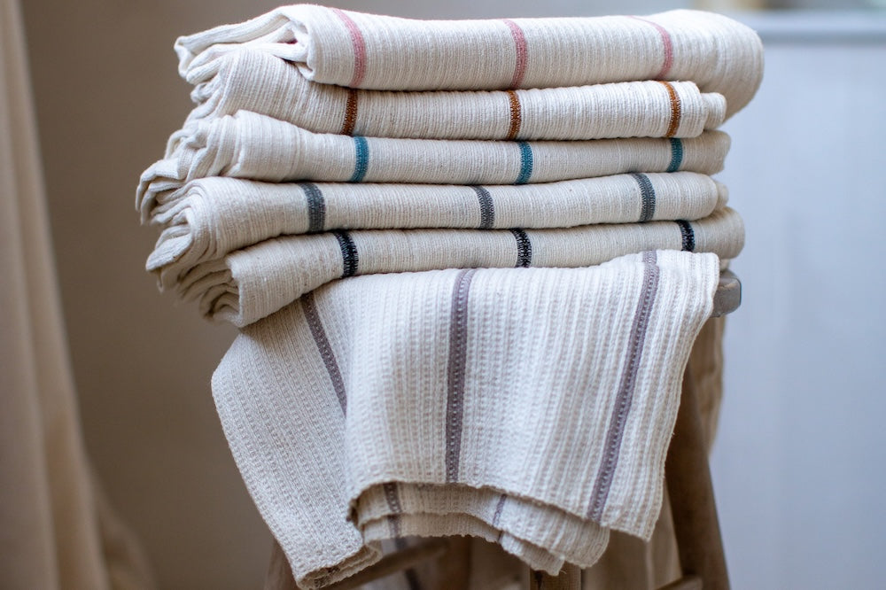 Wari Handwoven Ethiopian Cotton Waffle Bath Towel