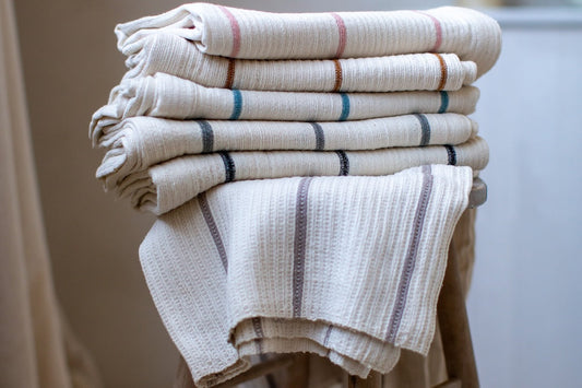 Wari Handwoven Ethiopian Cotton Waffle Bath Towel