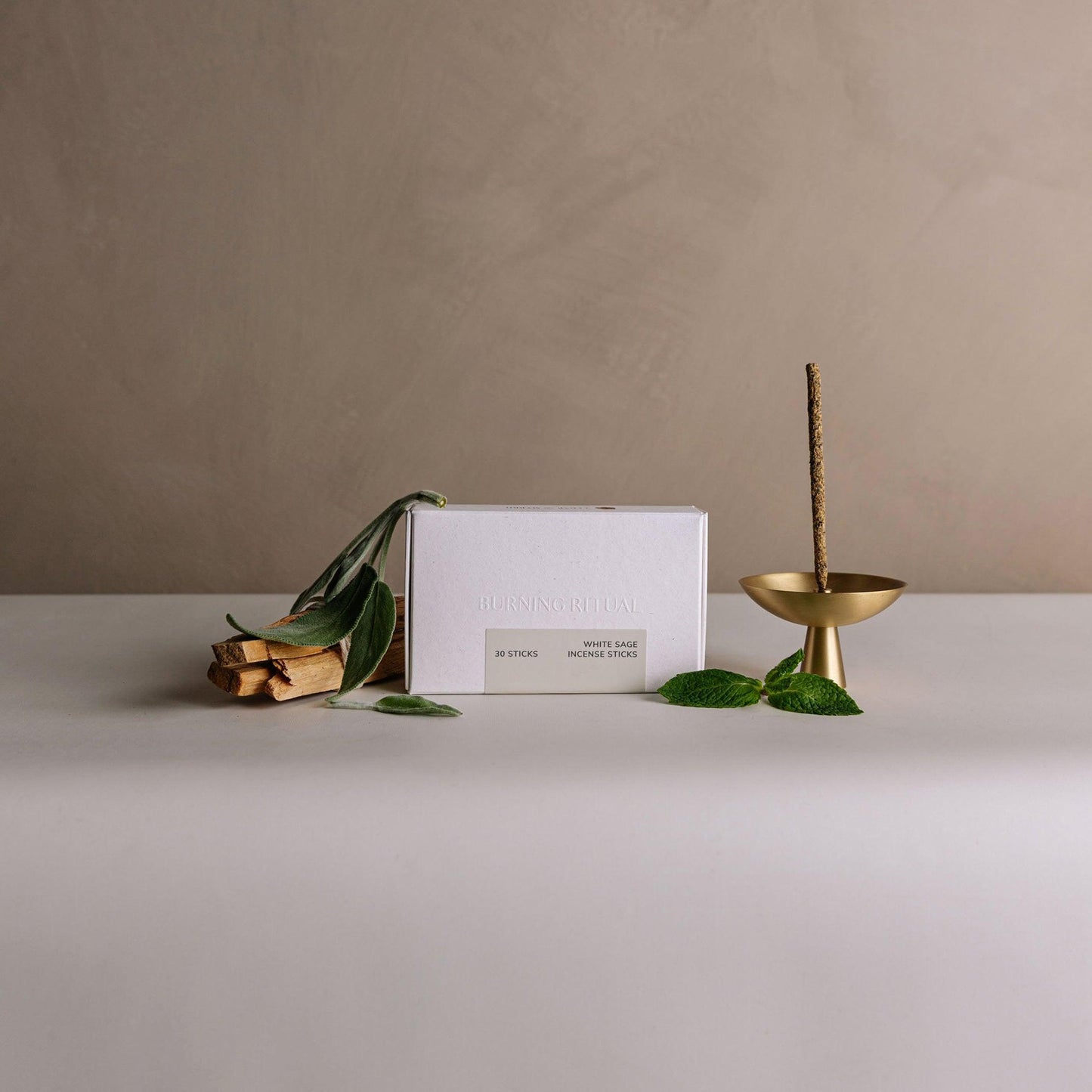 White Sage Incense Sticks – 30 Mini Hand-Rolled Sticks from Peru (4.2")